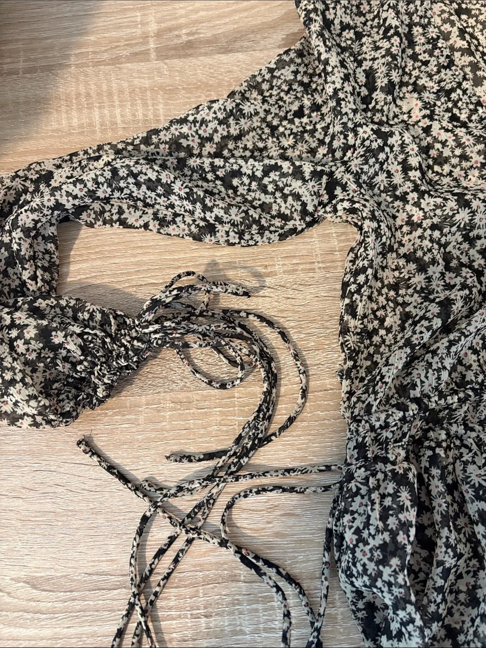 Zara Boho Floral Maxi Dress Sheer ( no slip)
